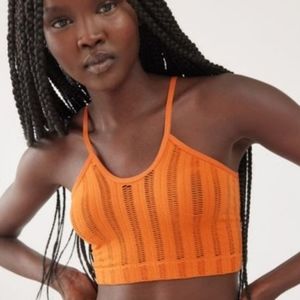 Urban Outfitters Orange Crop Top